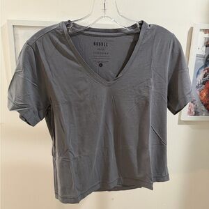 NOBULL Women's Charcoal V-Neck Tee